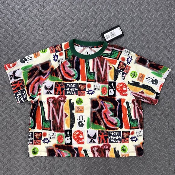 Converse x Come Tees Triangle Realms & Realities Size XS Unisex Cropped Fit - Picture 1 of 13
